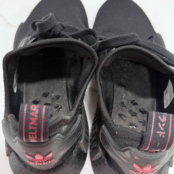 Adidas NMD R1 FY9387 Mesh Sneakers Running Shoes Workout Casual Black Womens 9 - Picture 9 of 10